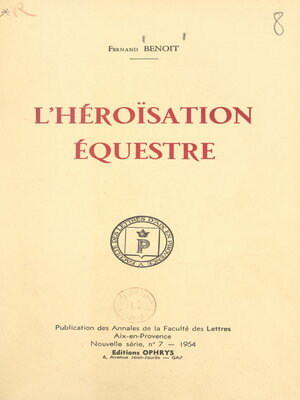 cover image of L'héroïsation équestre